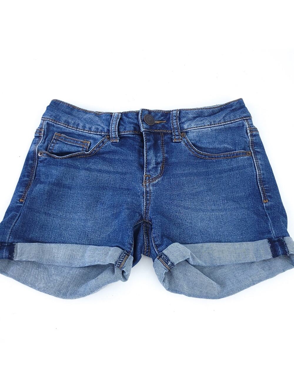 SO Blue Jean Shorts Roll Cuff Size 3 Juniors Excellent Condition Denim Shorts